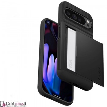 Spigen Slim Armor Cs dėklas - juodas (Google Pixel 9 Pro Xl)